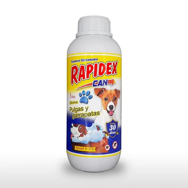 rapidex can shampoo veterinario 1 litro